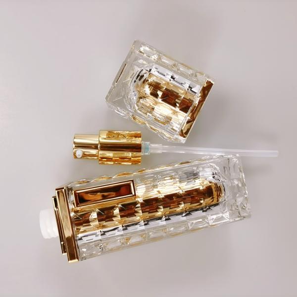 30 мл 50 мл 100 мл Золотая роскошная упаковка косметическая акриловая косметическая упаковка лосьон бутылка