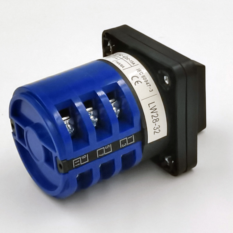 Factory Price LW26 Series 4-Pole 4-Position 32A Cam Switch Universal Changeover Switch 0-1-2-3 Panel Mounting Metal IP53 CE/