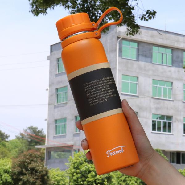 Dual Stainless Steel 650ml 850ml 1100ml Vacuum Flask Climbing Fitness Thermal Tea Cup Insulated Cold Performance Outdoor Sports