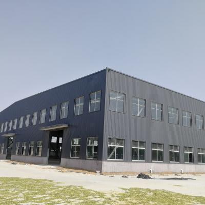 Prefab Steel Structure Building With Overhead Crane / Steel Frame Workshop Buildings