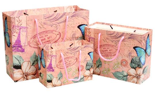 New Fashion Eiffel Tower Europe and the United States Wind Gift Bags Paper Bags Bags Bags Gift Bags Report