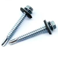 2205 2507 Super Duplex Hex Flange Head Self Drilling Screw Parafusos de telhado de alta qualidade