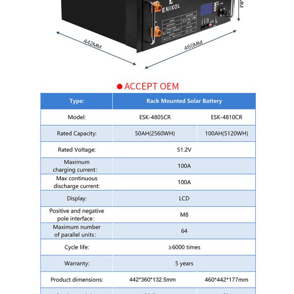 24 В 200 ч Литий-железофосфатный аккумулятор 48 В 100 ч Lifepo4 аккумулятор для хранения энергии