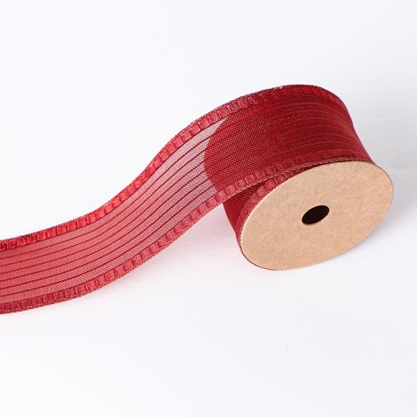 MSD 38mm Wire Edge Ribbon for Crafts DIY Gift Package Wrapping RIBBONS Pattern SOLID COLOR
