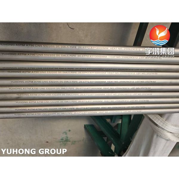 ASTM A790 Duplex Steel 2205 / UNS S32205 Seamless Duplex Stainless Steel Pipe