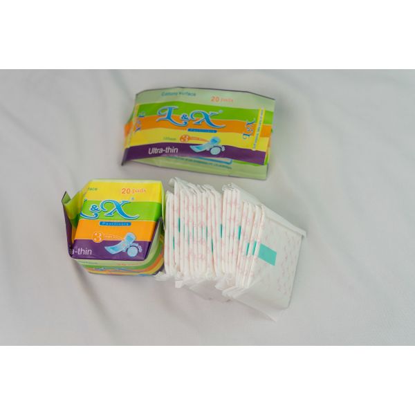 150mm 250mm Length Cotton Pantiliners with Adhesive and Wingless