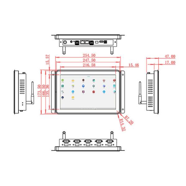 10.1-Inch Android Embedded Interface for Smart Vending Machines, Healthcare Terminals, Kiosk Systems, and Retail Solutions