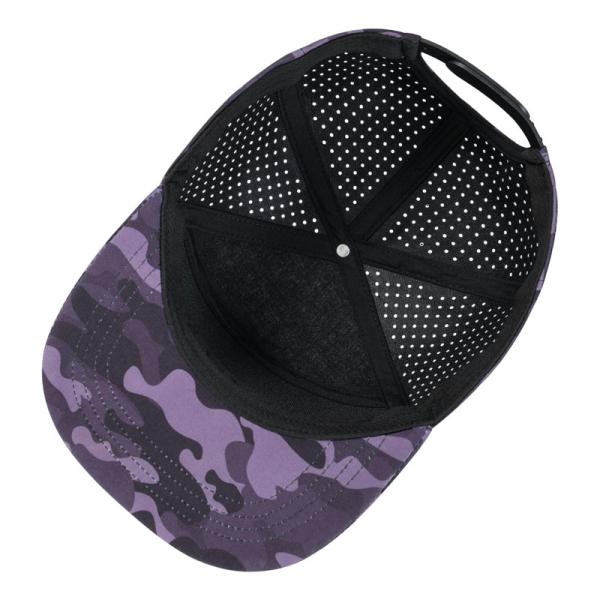 Customized Snapback Hat Adjustable Performance Laser Cut Hole Perforated Snapback Cap