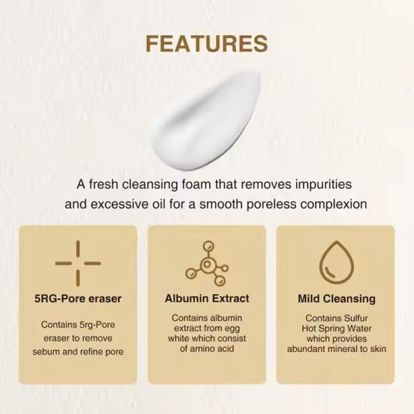 Private Label Pure Egg White Hyaluronic Acid Pore Cleansing Cream Egg Yolk Albumin Facial Cream Cleanser Dry Normal Oily