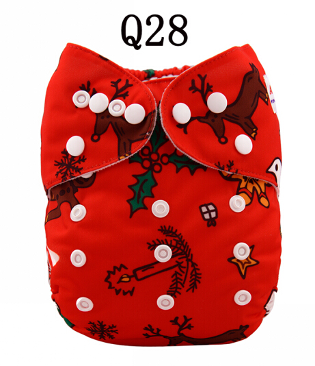 Alva Baby Christmas Cloth Diapers with Inserts