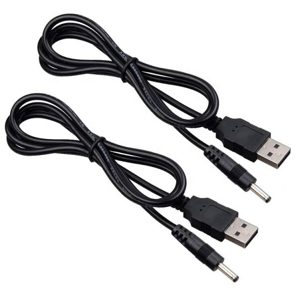 1 Meter USB Male to DC Barrel Jack 3.5mm 1.35mm Power Charger Cable for Router Speaker