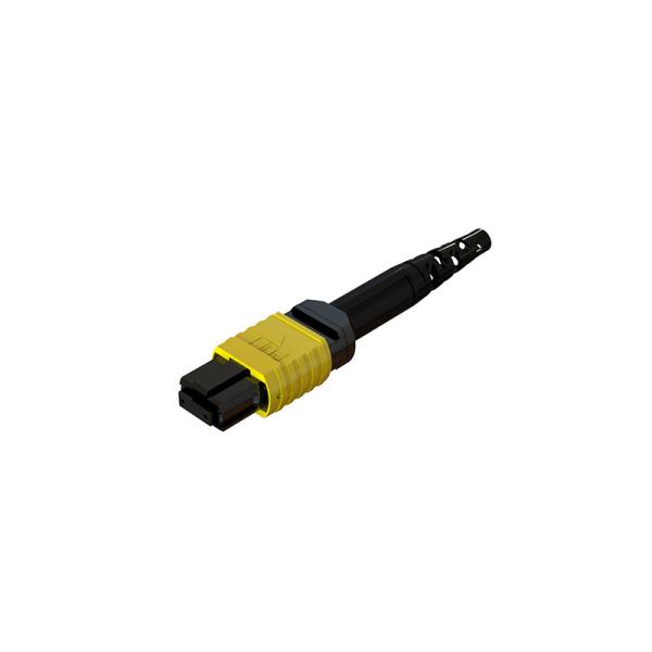 MPO connecteur de fibre optique pour le câble jumper avec une variété de couleurs dans la botte