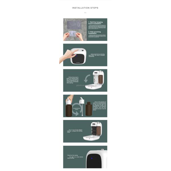 difusor con pilas del aroma de la batería del difusor 45db 150ml del olor 100cbm