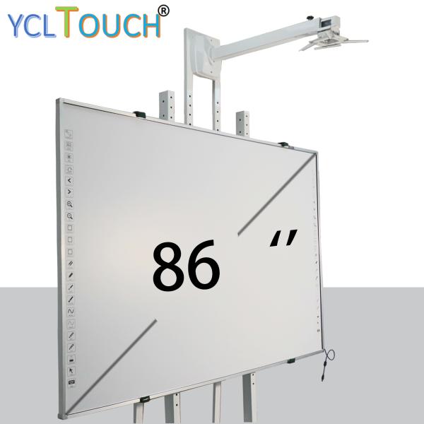 Large Interactive Electronic Whiteboard 86 Inch Infrared 20 Points Touch Screen