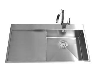 304SUS Stainless Steel Topmount Kitchen Sink With Tap Hole 36*20 Inch