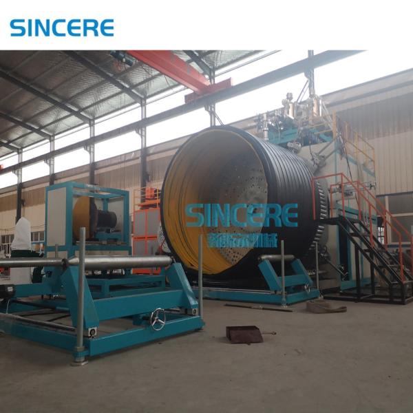 150kg/H-1000kg/H Spiral Tube Making Machine Polyethylene Pipe Production Line
