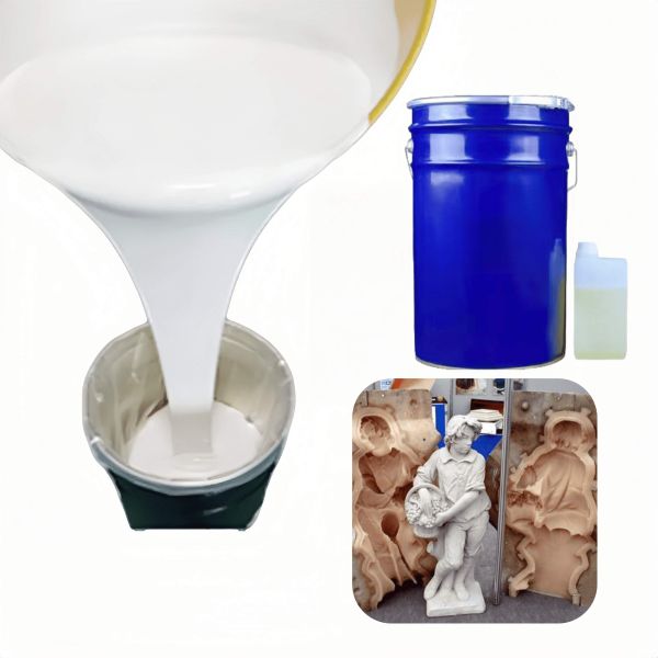 10-35 Shore A Liquid Silicone Rubber For Statue Mold Making Translucent High Temperature Resistant Tin Cure Silicone