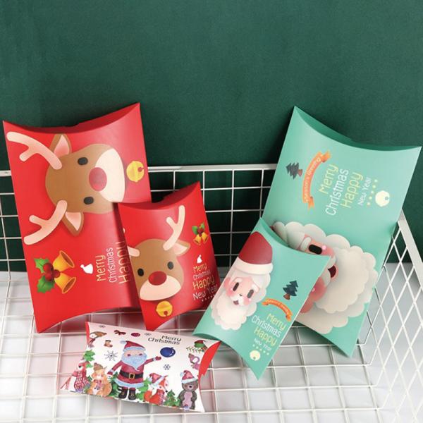 Custom Foldable Christmas Gift Paper Bag Greeting Card Boxes