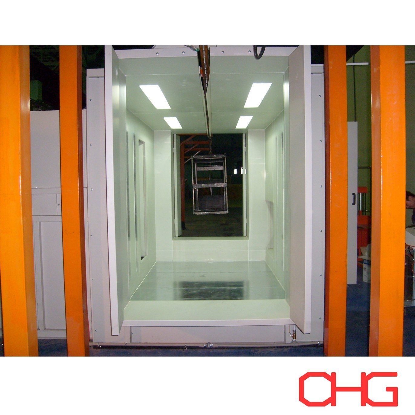 Powder Coating Production Line with Manual Spray Guns and After-sales Service Guide Equipment Installation