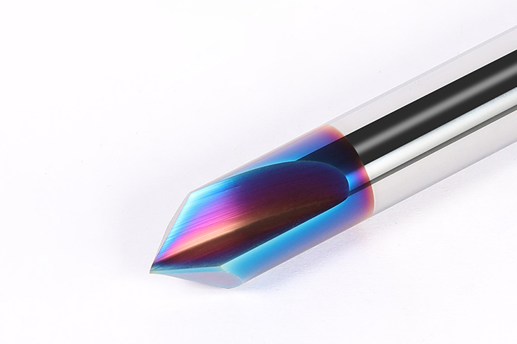 65° 2-Flute Chamfering Tool with 90° Angle Tungsten Carbide Milling Cutter for Stainless Steel