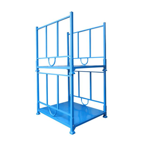Corrosion Resistant Steel Pallet Stack Racks With Wheels Customized All Weather Warehouse Storage