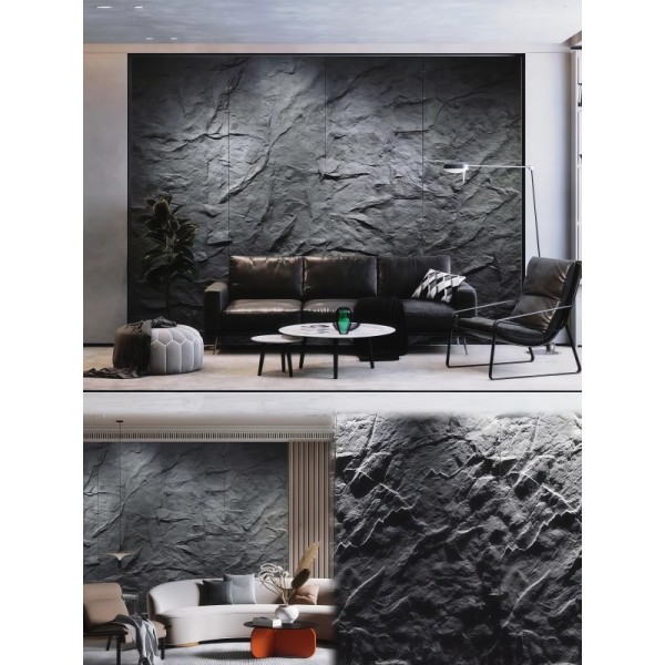 Lightweight Waterproof PU Faux Stone Wall Panels Easy DIY Install Realistic Natural Stone Texture Fire Resistant Soundproof