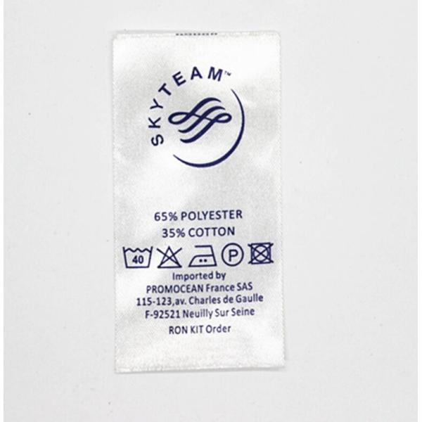 Heat Transfer Swimwear Nylon Satin Wash Care Label / Heat Press Tagless Labels