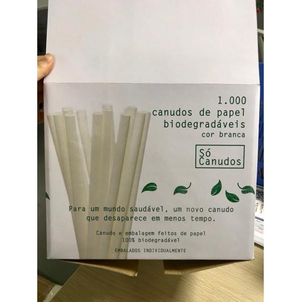 Food Grade Paper Straws Packaging Custom Box for Bar Accessories Type Drinking Straws