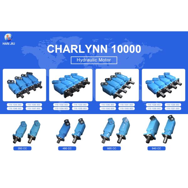 Char Lynn 10000 Series Hyd Motor 119-1042-003 For Jaw Crusher 665cm³/R 4-Bolt Flange Straight Shaft 2-1/4in