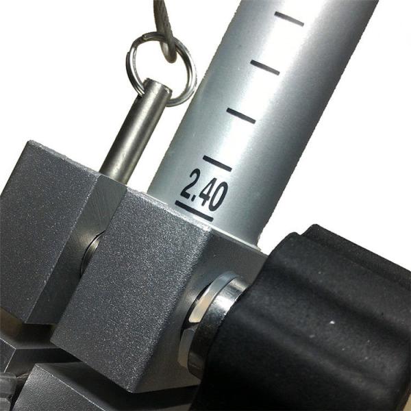 Black Trimble Gps Carbon Fiber Pole / Rod , Prism Pole Accessories 2.45m