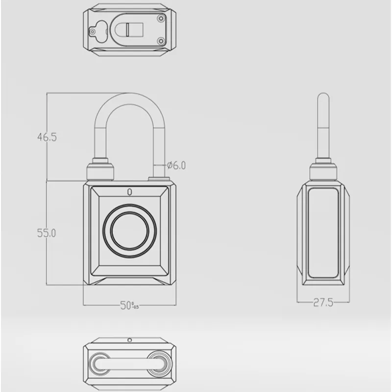 Wireless Communication NFC Smart Lock High Reliable Smart Lock for Smart Supermarket