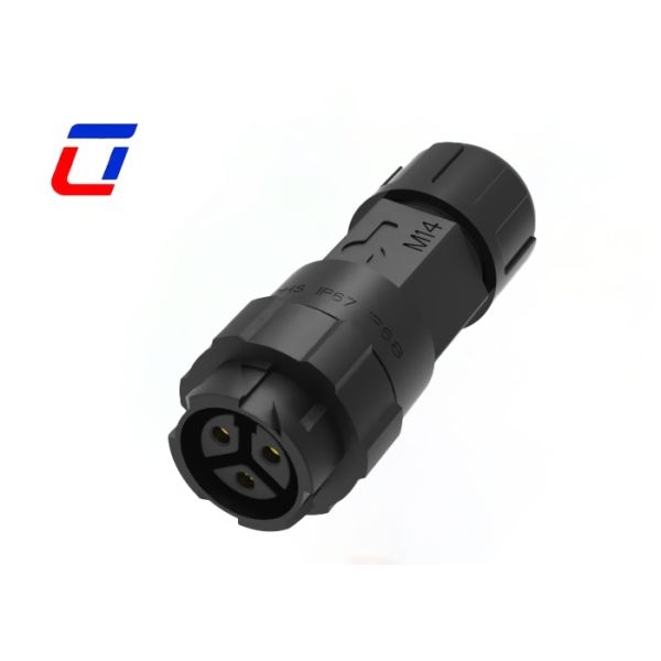 10A M16 3 Pin Power Connector Waterproof 300V Wire To Wire Circular Connectors