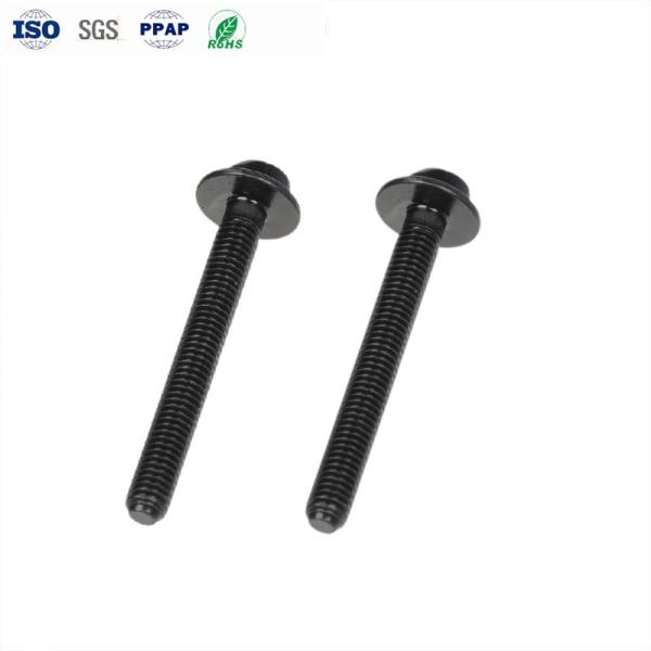 Acero al carbono Cerrojo largo Cerrojo negro de zinc con ranuras Cerrojo de cabeza plana no estándar 4.8 grado