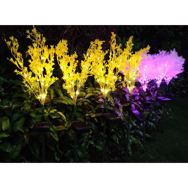 Solar Artificial rape Flower Lights Ground Decoration Lawn Lamp