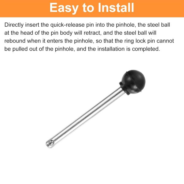 High Precision Quick Release Pin with Round Knob for Easy to Use Applications