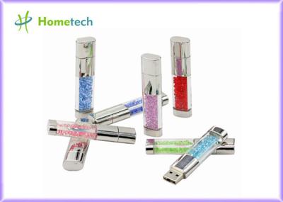 Fashion USB 2.0 Flash Pen Drive , Crystal Heart USB Flash Drive Diamond Memory Stick