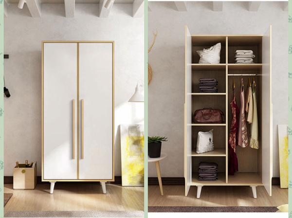 Moisture Resistant MDF Particle Board Wardrobe For Modular Bedroom Furniture