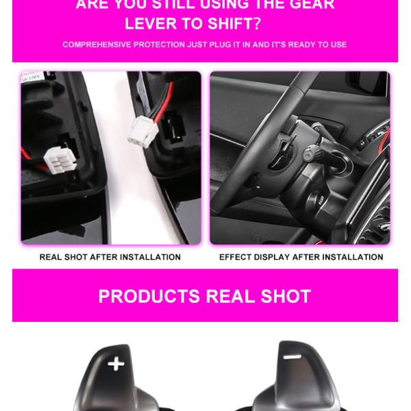 Automobile Wheel Shift Paddles For Jeep Wrangler AI Alloy ABS
