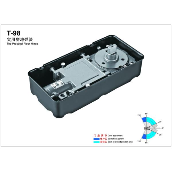 Floor Hinge T-98, color:black or blue, casting iron,  weight capacity 130kgs,