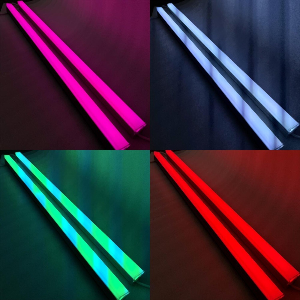 Smart DMX512 RGB LED Profile Light Tube Linear Lighting For Building Illumination