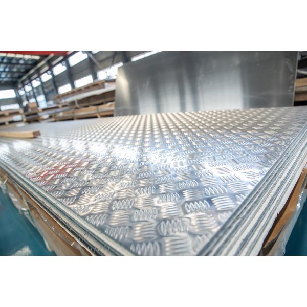 Embossed Aluminum Sheet  1060 5052  Aluminum Plate With Five Rib Pattern