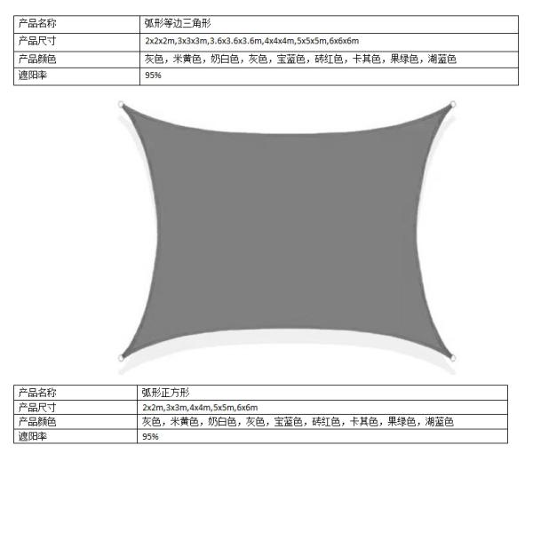 Outdoor Sunshade Canopy Extra Large Awning Waterproof Sun Shade Sail for Children Playground