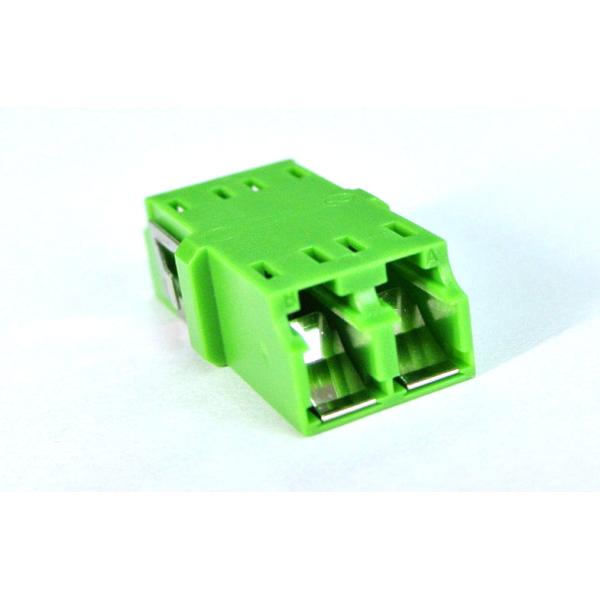 Green Lc Duplex Adapter , Optical Cable Adapter With 100% Optical Performance Inspection