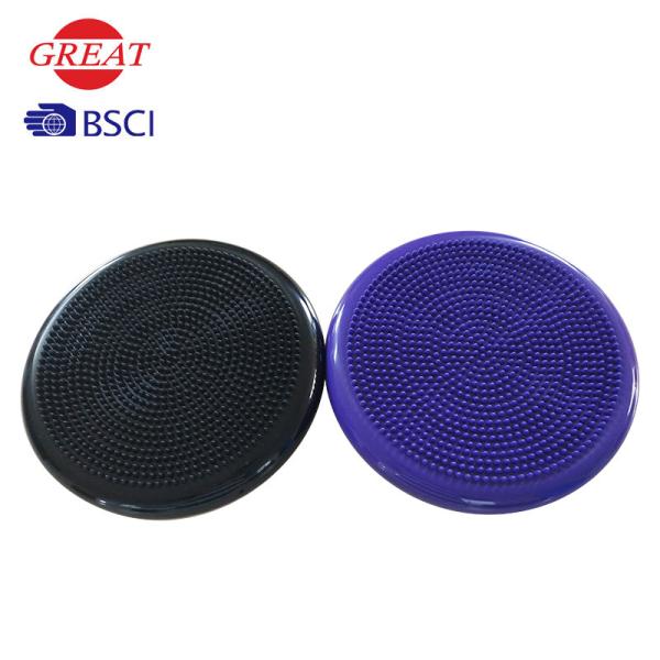 Black Air Stability Wobble Cushion 33cm Diameter Nontoxic Recyclable Material