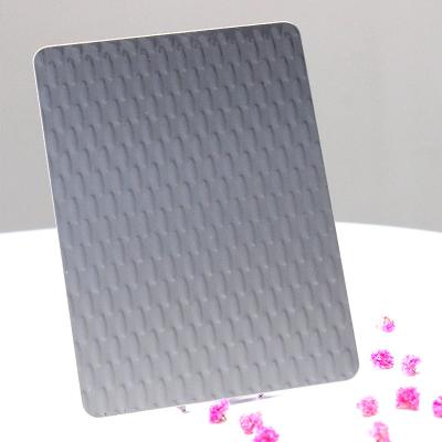 PVD Color 316 Stainless Steel Sheet Metal 5mm Stamped Decorative Wall Paneling