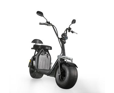 EcoRider 60v 12ah 1000W Battery Powered Scooter Brushless Hub Motor 18Inch Fat Tires