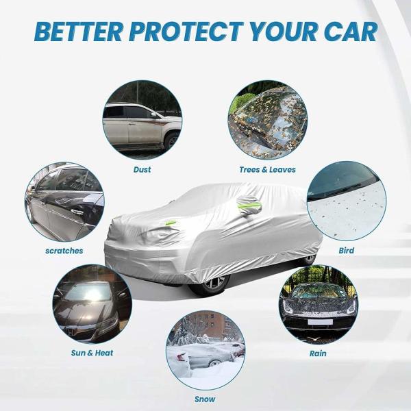 All weather Car Cover / Pvc/ Pe / Peva Wholesale Waterproof Sun Protection Rain Snow Polyester Car Cover