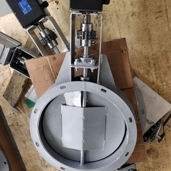 Pneumatic Flange Ventilation Damper Butterfly Valve High Temp Resistant for Industrial Gas Pipeline