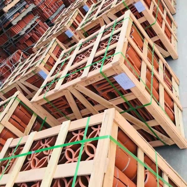 Красивый подгонянный пефорированный блок ветерка вентиляции кирпичной стены терракоты красный для гостиницы