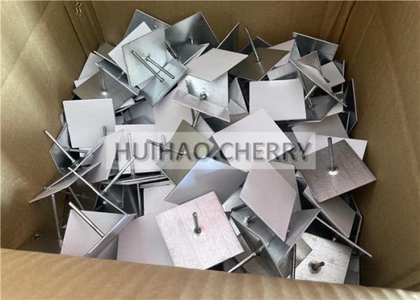4-1/2 Adhesive Base Insulation Pins Galvanized Steel For Fastening Duct Wrap Or Insulation Board